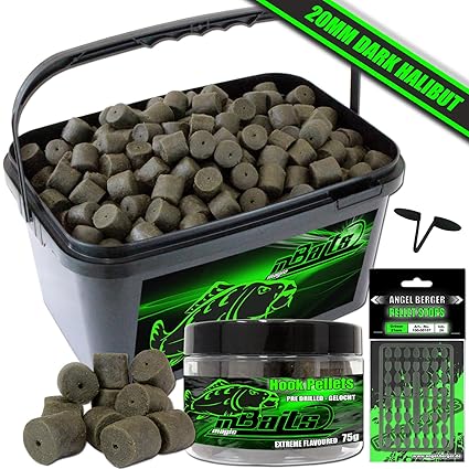 Angel-Berger Magic Baits Pellet Set im Eimer Halibut Pellet