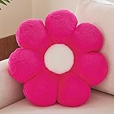 Xuyier Flower Pillow, Decorative Throw Pillow, 14.9“ Cute Daisy Pillow, Aesthetic Fun Decor Pillows for Bed, Flower Shaped Accent Cozy Pillow for Couch