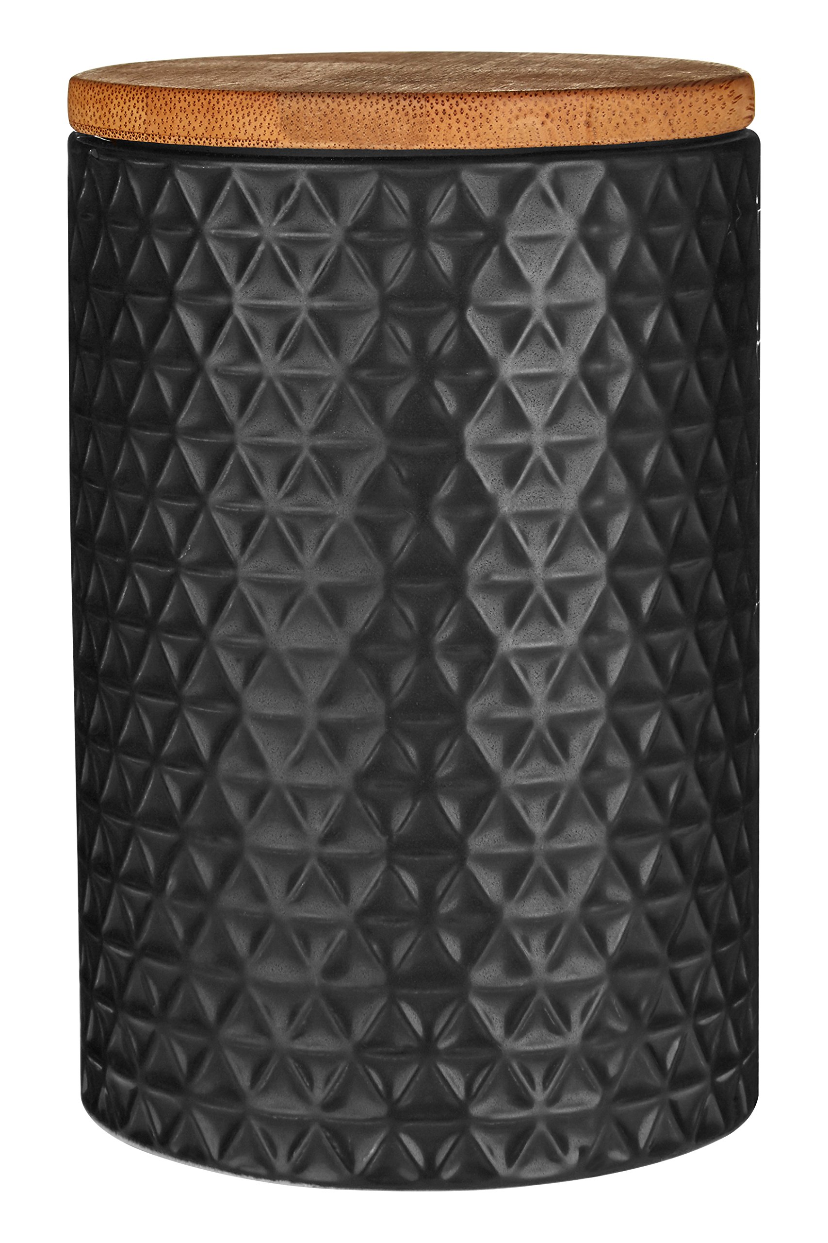 Premier Housewares Tri Canister, Matt Black