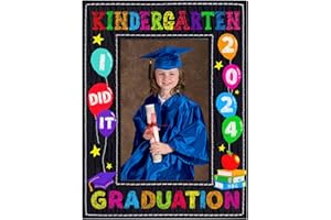 FaCraft Kindergarten Graduation Picture Frame 2024 Kindergarten Graduation Gifts for Boy Girl Kids Students You Did it Graduation Photo Frame for Kids Grad Gifts