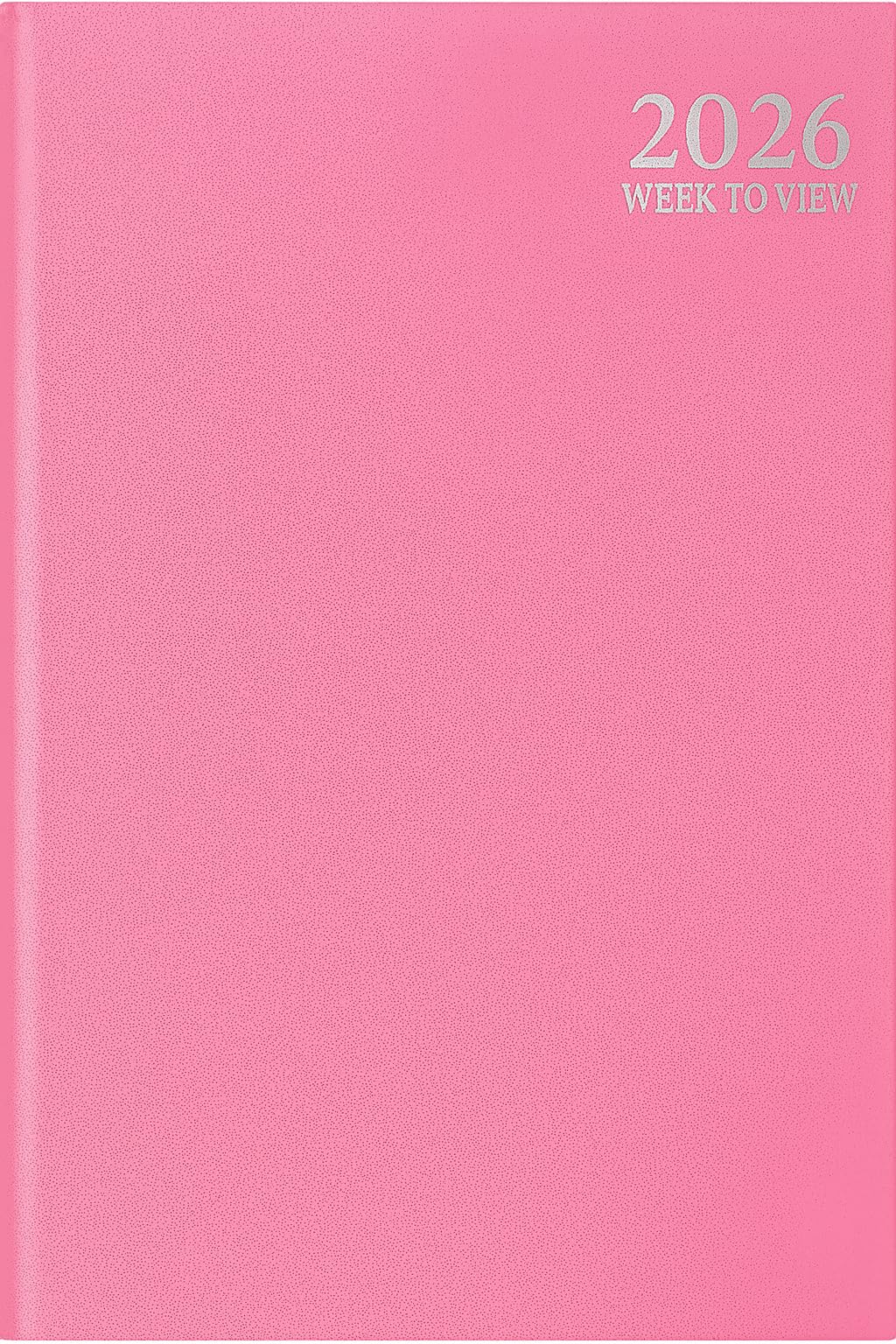 1ABOVE 2026 Premium Quality A4 Week to View Diary| Pastel colour| Hardback Casebound Cover & Ribbon Marker WTW Year Planner for Business, Office, Home, Appointments (PINK)