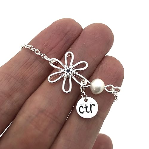 Doodle Beads LDS baptism gift CTR Flower Bracelet in Bahrain - Main Image