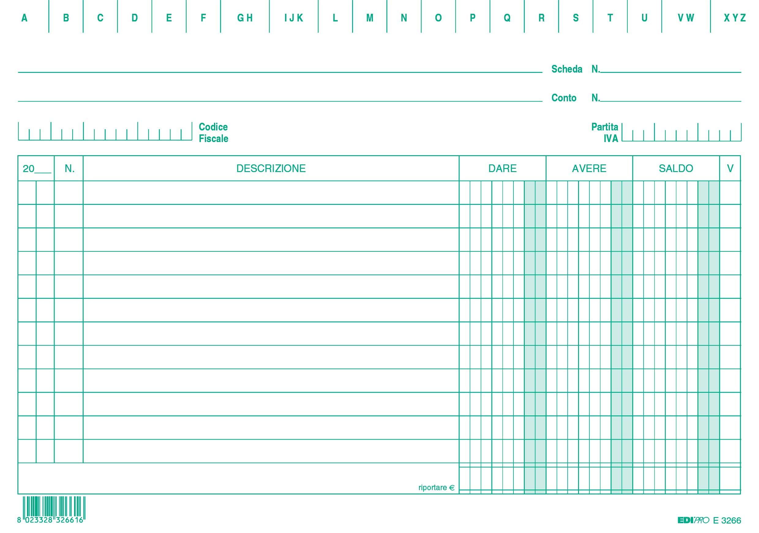 EDIPRO - E3266VE - 100 Cards of Giving/Have/Balance Green f.to 15x21