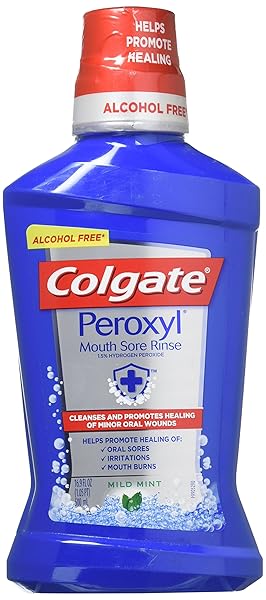 COLGATE PEROXYL MOUTH SORE RINSE, MILD MINT, 16.9...