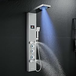 ROVOGO No Battery Needed Shower Panel System with