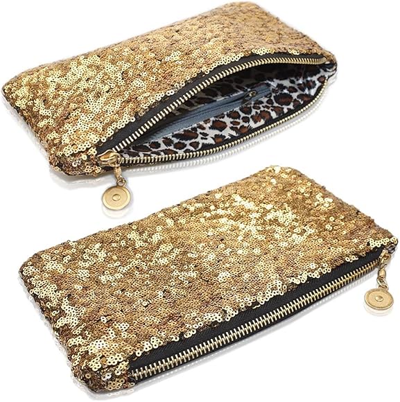 shiny gold clutch bag