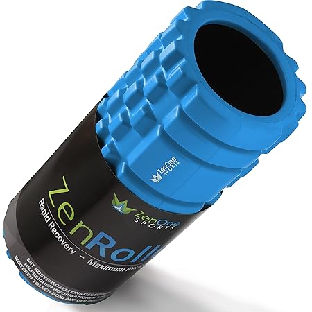 ZenOne Sports Faszienrolle ZenRoller + Gratis E-Book & Übungsposter I Premium Massagerolle I Faszien Rolle für Triggerpunkt-M