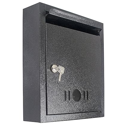 Lepose SAI High Grade Metal Mail Box/Letter Box (Black)