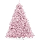 Casafield 7.5FT Pink Spruce Artificial Holiday Christmas Tree with Sturdy Metal Stand