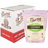 Bob's Red Mill Shredded Coconut (Unsweetened), 12-ounce (Pack of 4)