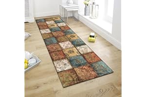WTHYGB Runner Rug for Hallway, 1.9x3.9 ft Non-Slip Machine Washable Rugs for Entrance Indoor, Long Modern Area Rug, 6mm Low P