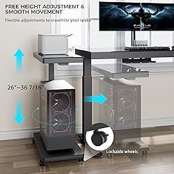 EUREKA ERGONOMIC Height Adjustable Computer Tower