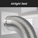 Repa Market 4 Inch Duct Connector Flange Plastic Straight Pipe Vent Inlet view 3