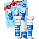 Peach Slices - 3-Step Acne Starter Kit (3 Products) - Skin Care Set - 1 Toner, 1 Cleanser, 1 Oil Free Moisturizer - 2% Salicylic Acid & Botanicals - Vegan & Cruelty Free - Korean Skin Care & Beauty