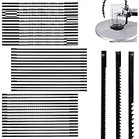 45Pcs Scroll Saw Blades,High-Carbon Steel Coping Saw Blade Simple Installation,Carving Saw Blades with Cross Pin for Sawing W