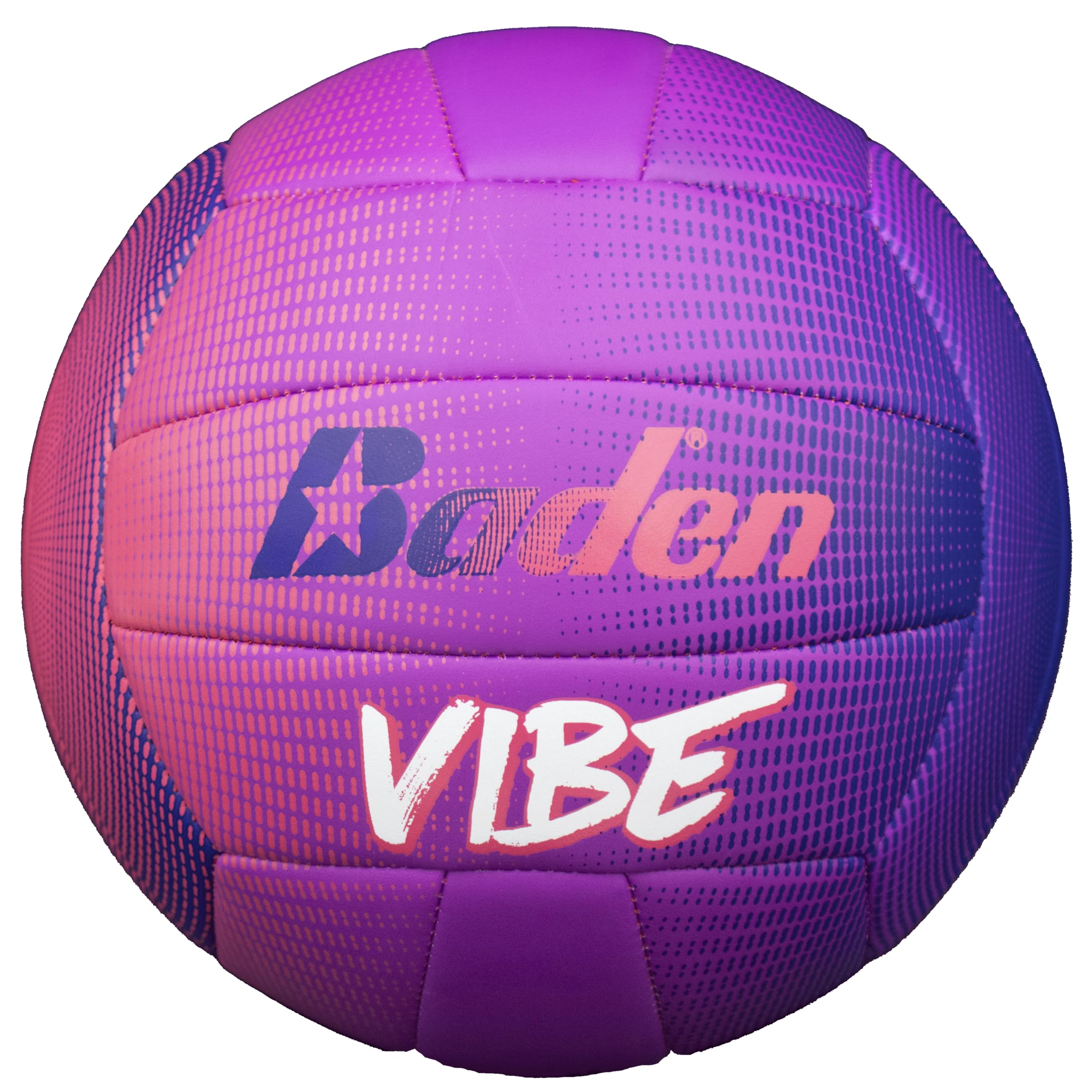 Photo 1 of Baden | Vibe | Cushioned Synthetic Leather Recreational Indoor/Outdoor Volleyball | Purple/Pink