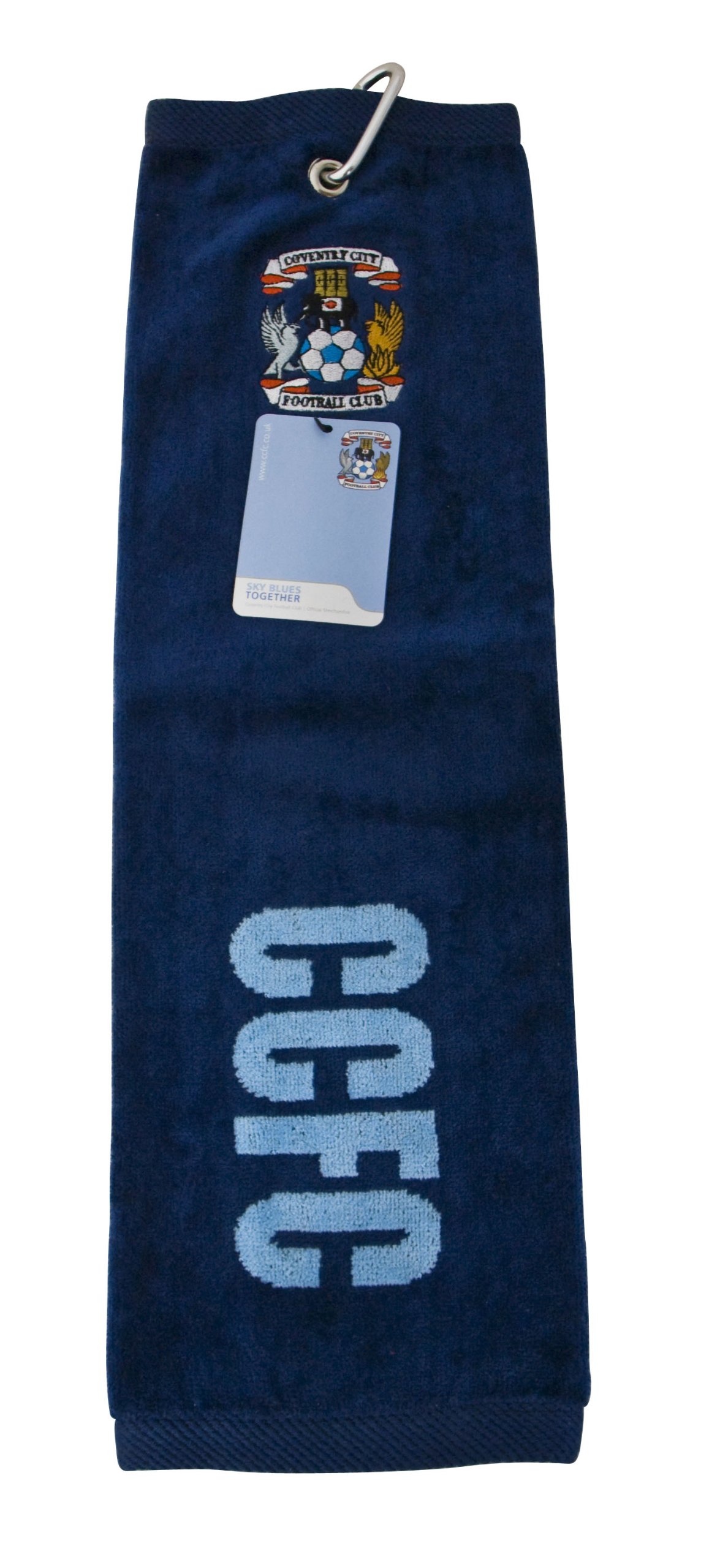 Coventry City Golf Tri-Fold Towel