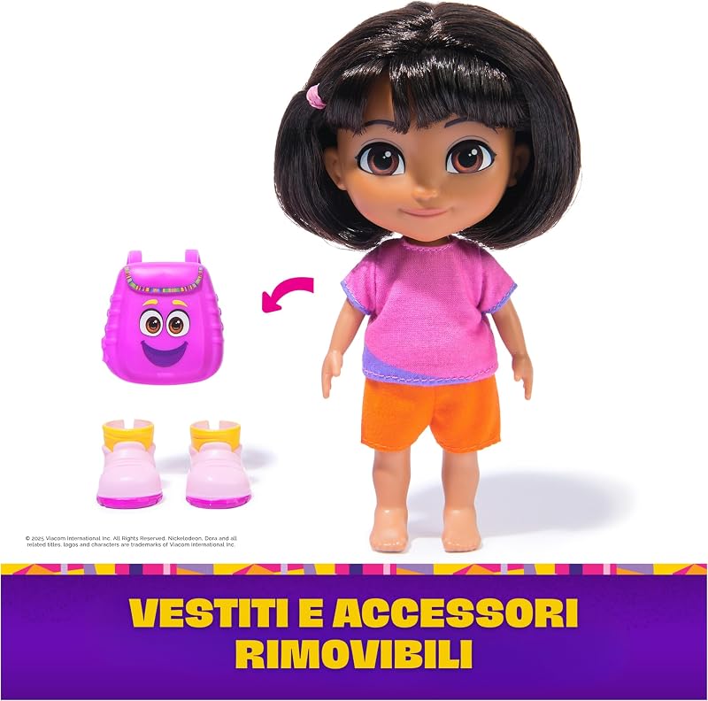 , L'Esploratrice, Bambola Da 15,2 Cm Con Abiti, Zainetto e Personaggio