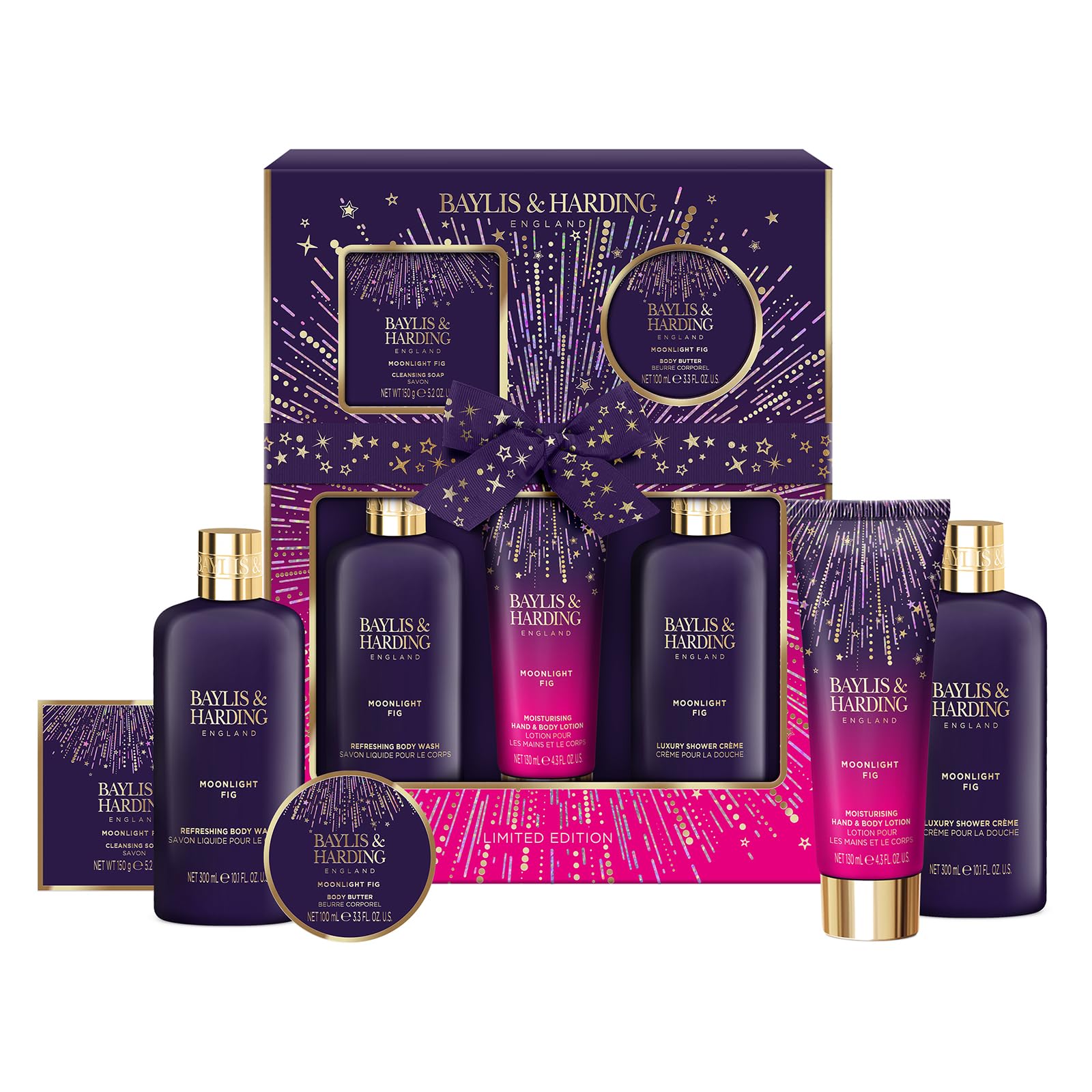 Baylis & Harding Moonlight Fig Perfect Pamper Gift Set - Vegan Friendly (Pack of 1)