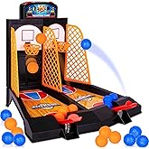 Gamie Mini Basketball Game with 20 Mini Balls, Tabletop Basketball Game
