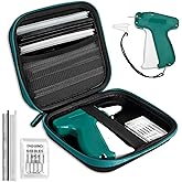 Mini Stitch Gun for Clothes, Fine Stitch Tag Gun for Clothing Quick Stitch Sewing Gun Quick Clothing Fixer Gun Quilting Hemming Stitch Tagging Gun Kit with 6 Needle, 2500 White & 2500 Black Fasteners