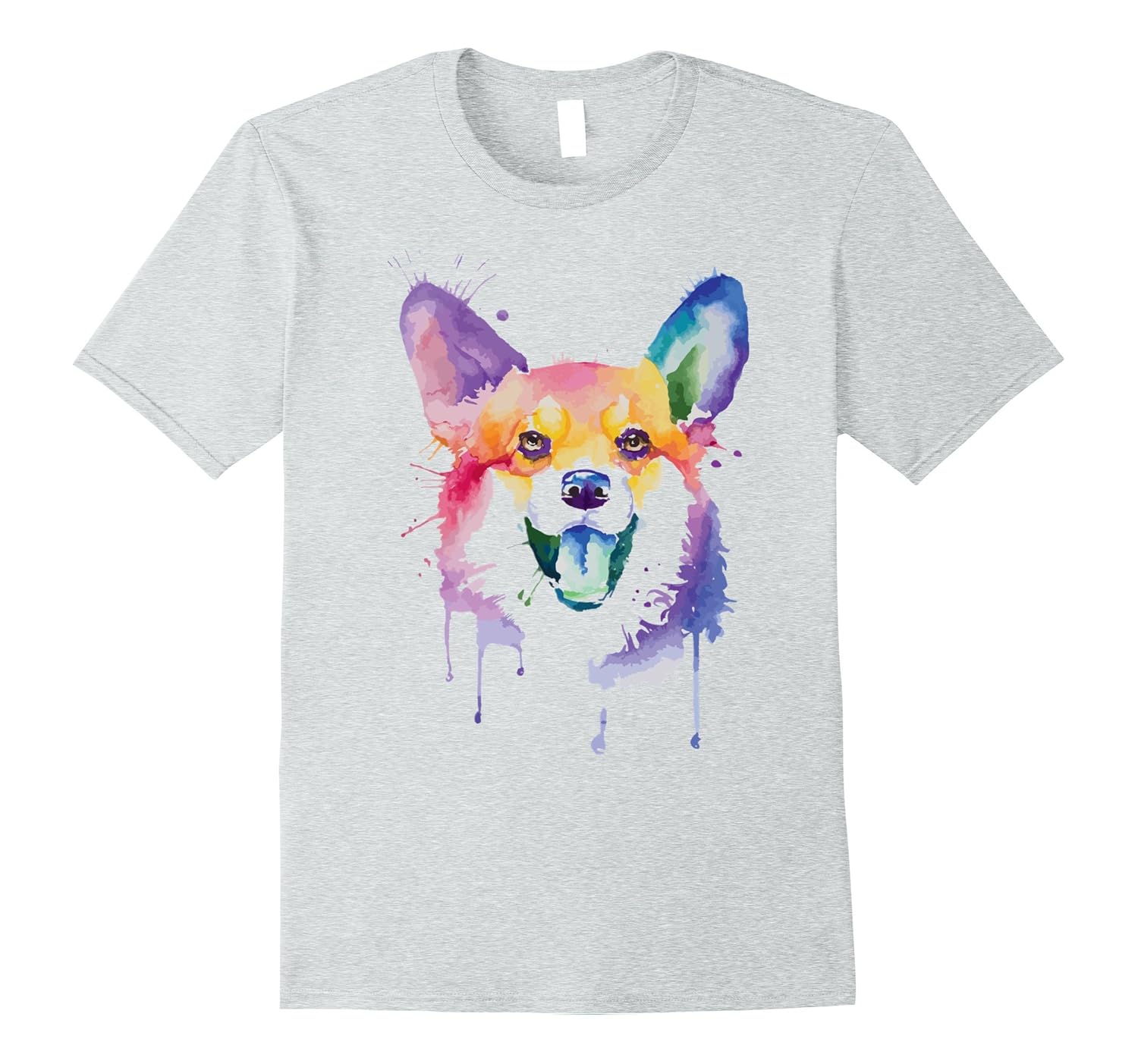 Cute Corgi Watercolor T shirt(Men/women/kids)-ANZ