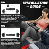 KK Barbell Squat Pad Extra Thick NBR Foam Non-Slip Hip Thrust Pad Black view 4