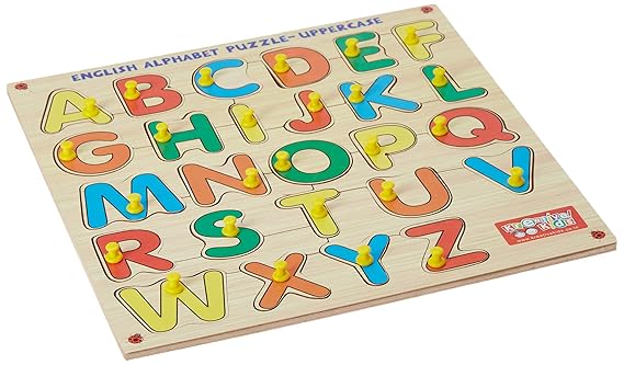 Zitto Premium Wooden Capital Alphabets A to Z Educational Puzzle Toy