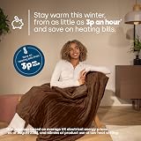 LIVIVO Electric Heated Blanket 160x130cm 9 Heat Settings Timer Auto Shut-Off view 2