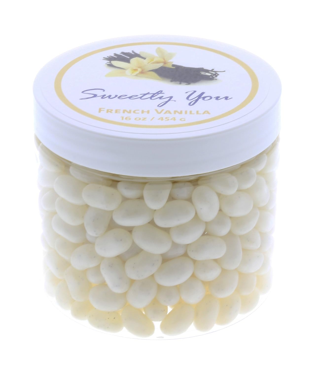 Jelly Belly 1 LB French Vanilla Flavored Beans. (One Pound, 1 Pound) Bulk Jelly