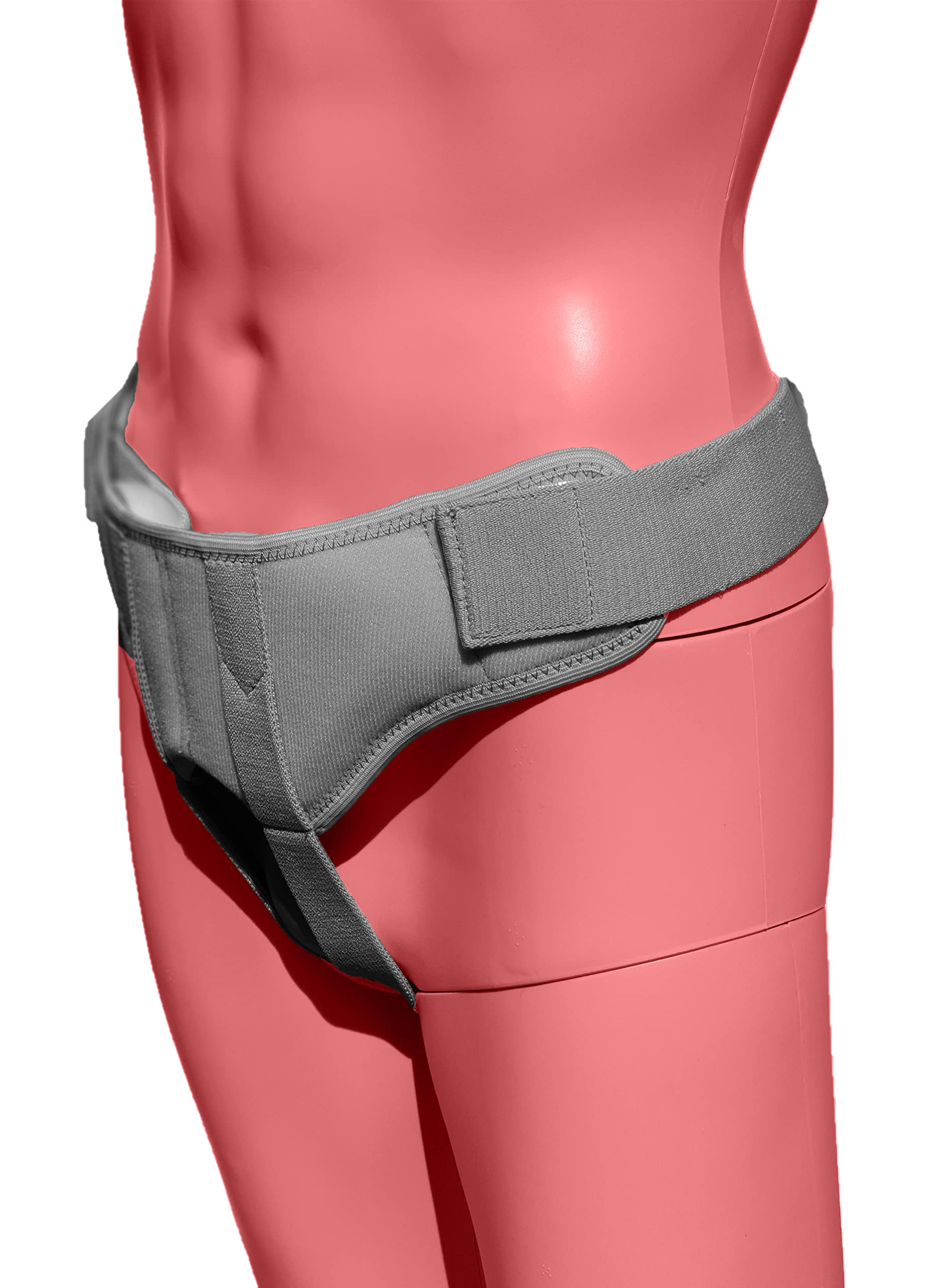 SC Soft Hernia Belt Support Truss - Maximum Level of Support and Comfort - Adjustable Pressure to the Hernia - Relief from Reducible Inguinal Hernias - (Medium)