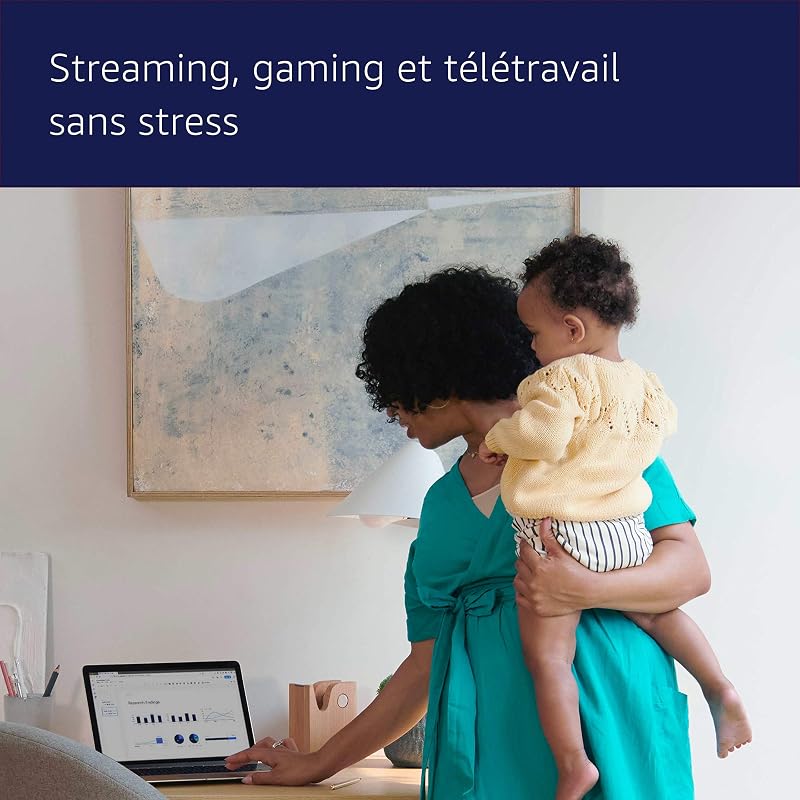 Routeur Wi-Fi maillé Amazon eero 6 | Ethernet 900 Mb/s | Couvre jusqu'à 140 m² | Possibilité de connecter plus de 75 appareils | 1 pièce | Modèle 2021