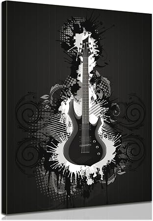 Blanco y negro guitarra | Las mejores guitarras