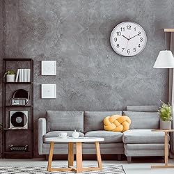 Plumeet Extra Large Wall Clock - 16" Non Ticking
