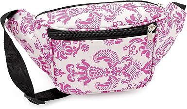 pink neon bum bag