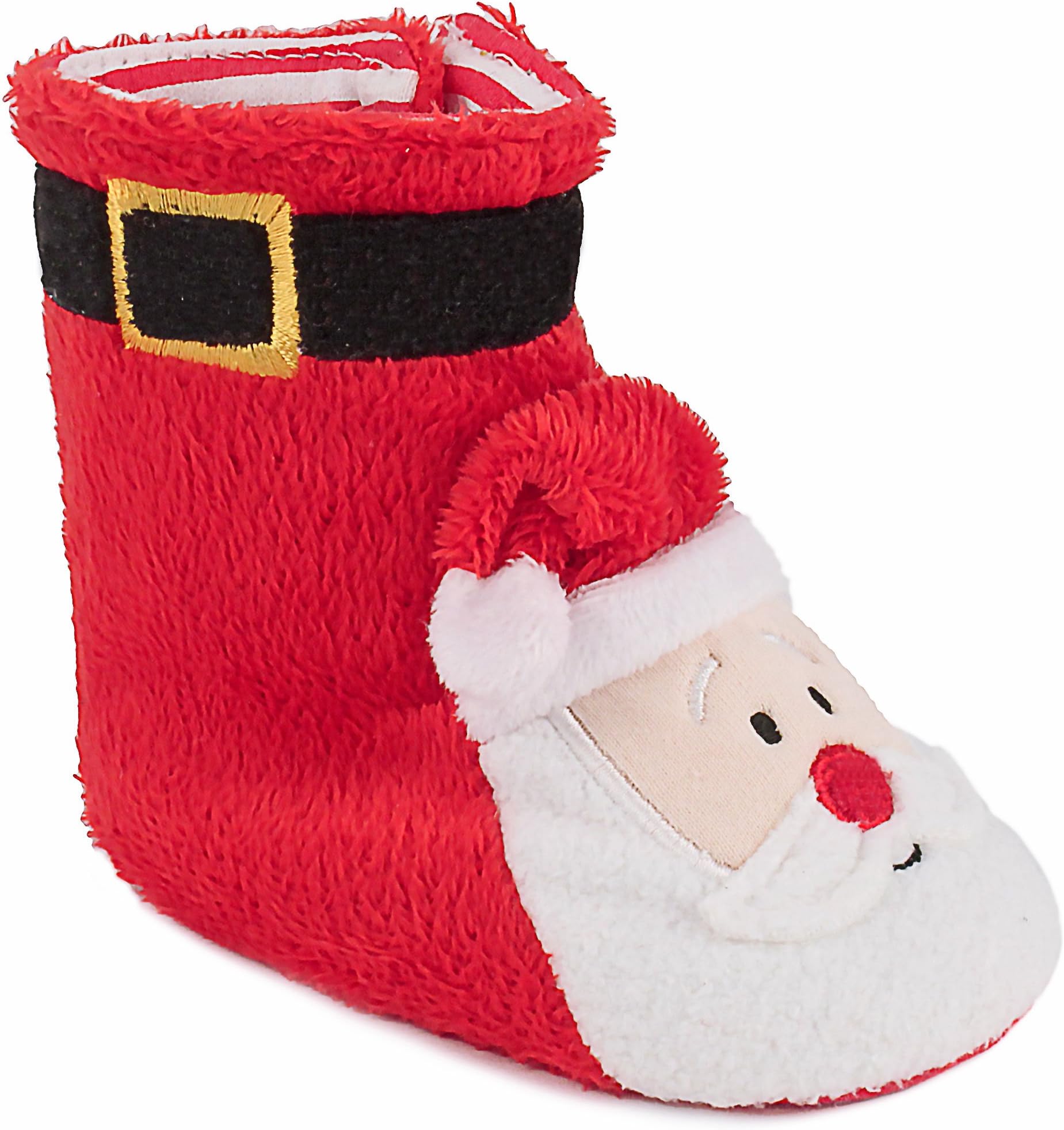 Santa Claus Christmas Bootie Slippers Red Boots for Baby Boys or Baby Girls