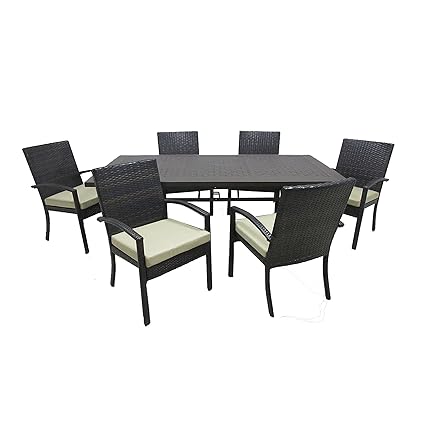 Amazon Com Outdoor Innovations 8442c 6d Chelsea 7 Piece Dining