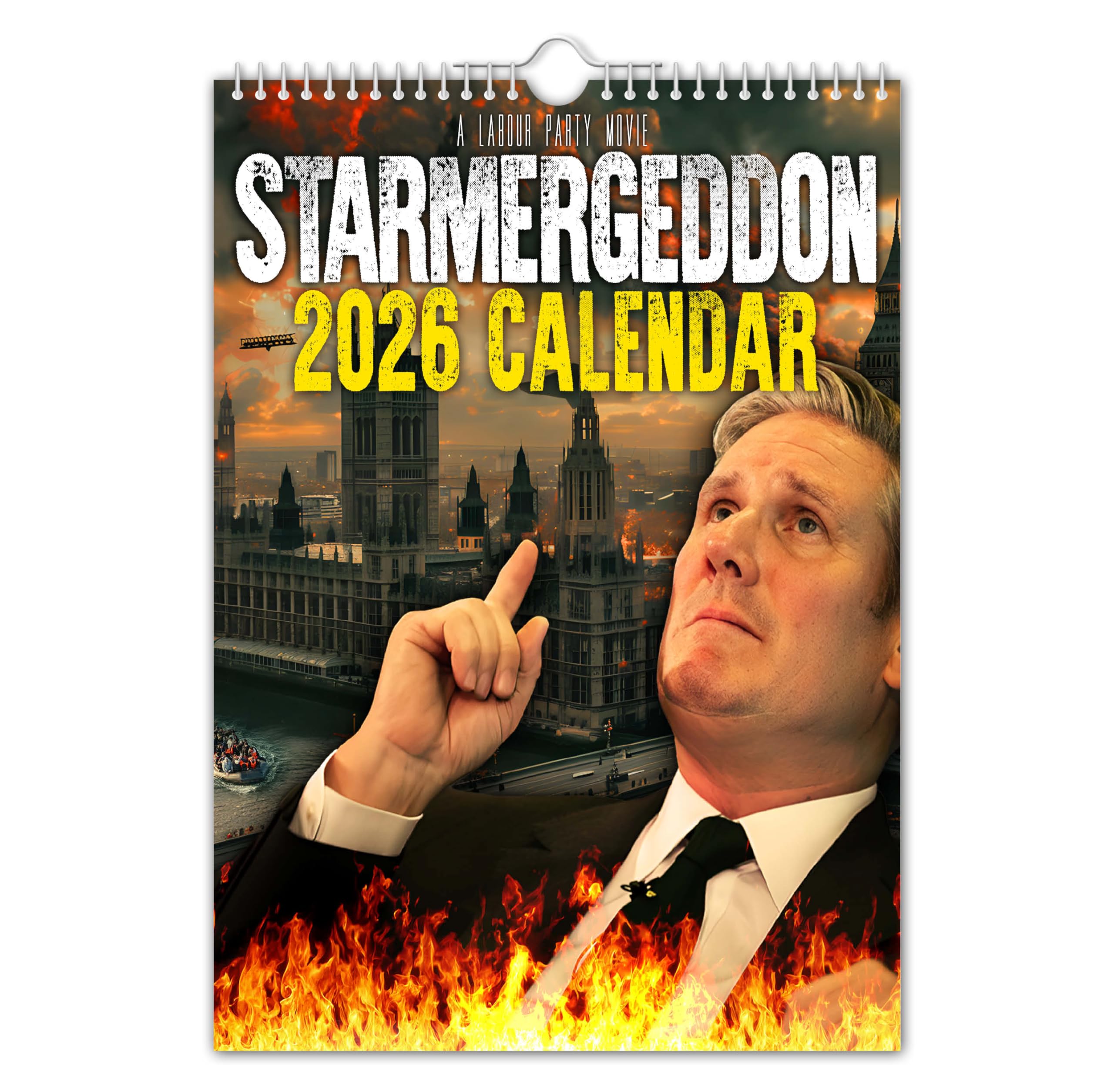 The Calendar King // Starmergeddon/Starmer - 2026 Wall Calendar (Full Colour, A4 Size)