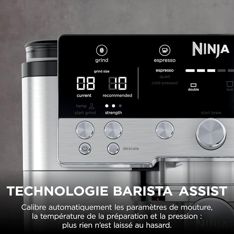 Luxe Premier, Machine a café a grain barista 3-en-1, 4 préréglages