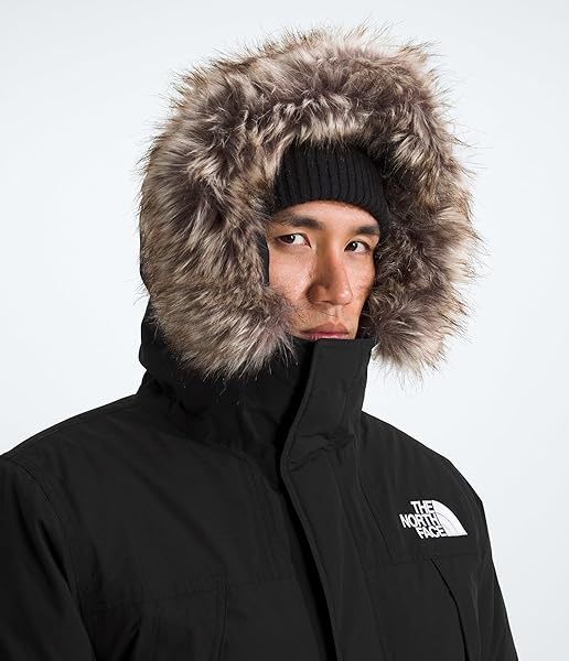 THE NORTH FACE MEN’S MCMURDO PARKA | WATERPROOF WINTER JACKET, 600 FILL WATERFOWL DOWN INSULATION, ADJUSTABLE 3 PIECE HOOD, TNF BLACK/TNF BLACK, MEDIUM