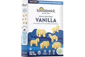 Kinnikinnick - KinniKritters Animal Cookies - Gluten Free, Allergy Friendly Vegan Animal Crackers - 8 oz. Box