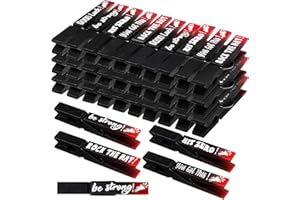 Kigeli 30 Pcs Spirit Clips Cheer Pins Cheerleader Gifts Clothes Pins for Backpacks Competition Glittered for Team Cheer Gifts Stuff Supplies Party Favors Accessories Bulk(Black, Red,Gradient)