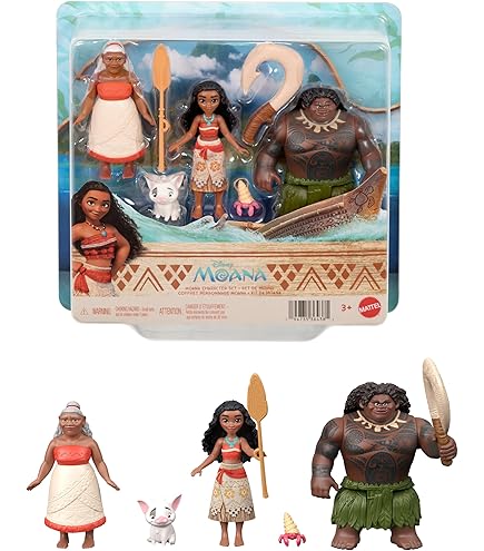 Disney Store Official Moana 2 Figure Set – 7 Fully Sculpted Disney