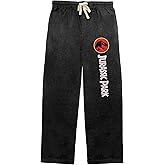 Bioworld Come for The Dinosaurs Jurassic Park Men's Black Sleep Pajama Pants