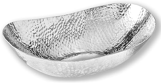 Amazon Com Extra Large 22 Inch Hammered Aluminum Oval Decorative