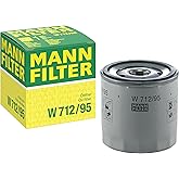 Mann Filter W 712/95 Spin-On Oil Filter Replacement Compatible With VW Volkswagen Jetta (2016-2023), Jetta Hybrid (2013-2016), Golf 1.4L (2021), Taos (2022-2024), Audi Sportback E-Tron (2016-2018)