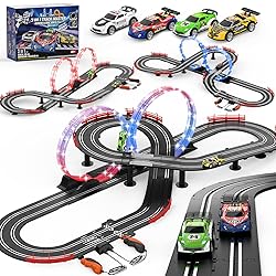 3 IN 1 Slot Car Race Track Sets with 4 High Speed