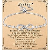 OAVOOK Infinity Bracelets for Women Gifts Adjustable Link Bracelets Gifts Jewelry for Birthday, Christmas, Mothers Day