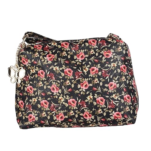 Butterflies Women Textured Sling Bag (Multi-Color) (BNS 0701BK)
