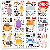 24 Pcs Make Your Own Animal Sticker Sheet, Animal